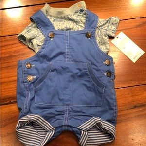 Two piece blue baby boy outfit